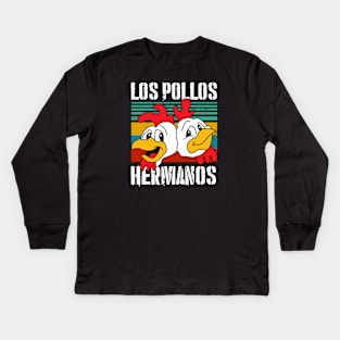 Los Pollos Hermanos Crack Vintage Kids Long Sleeve T-Shirt